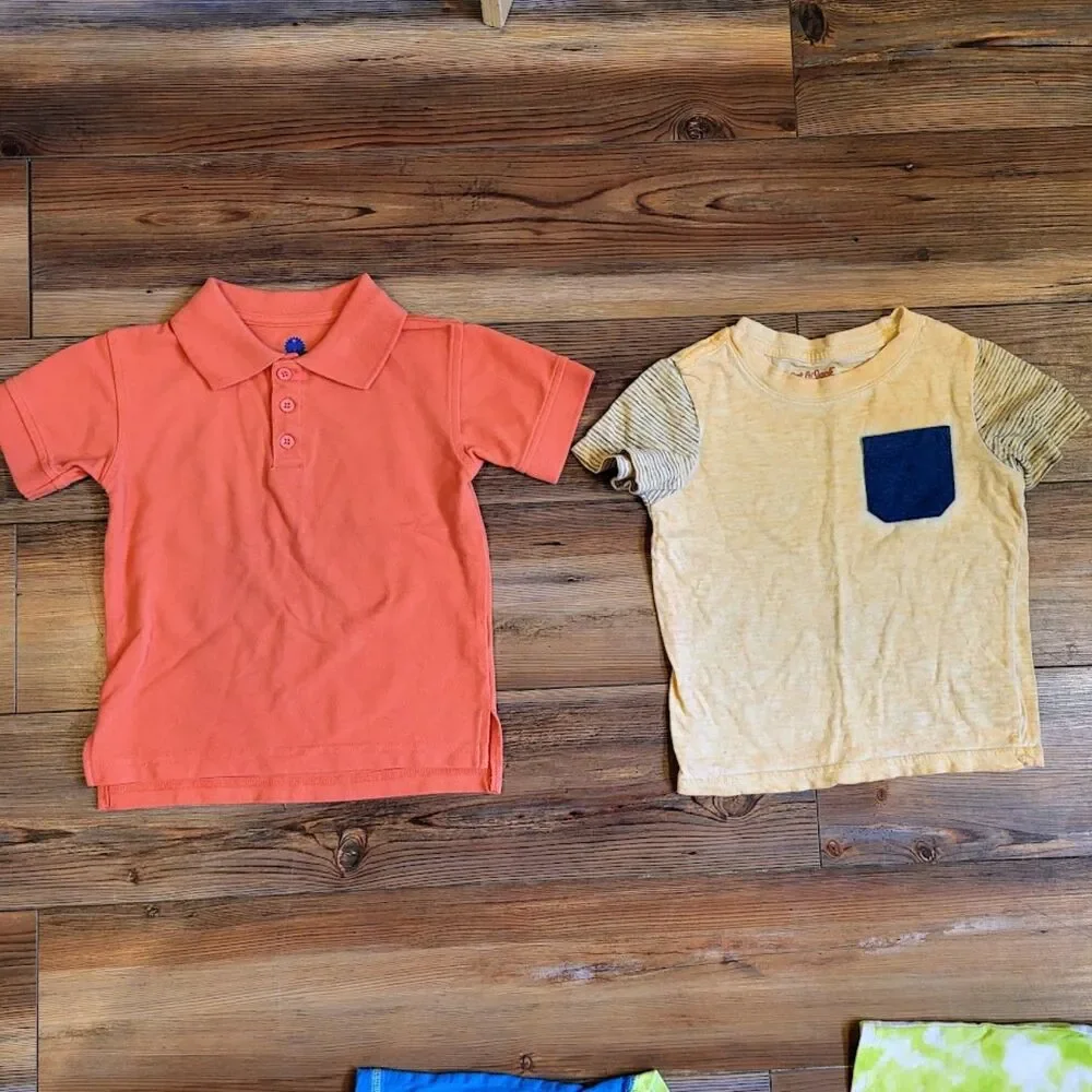 Boys 2T Shirts Lot - 10 Short Sleeve T-Shirts Tank Tops Toddler Spring Summer - Picture 4 of 4